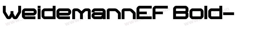 WeidemannEF Bold字体转换 WeidemannEF Bold字体转换